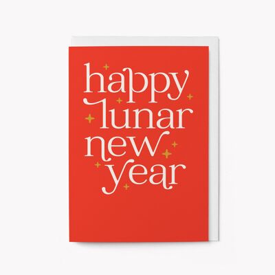 Tarjeta de Feliz Año Nuevo Lunar