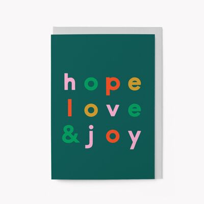 Speranza, amore e gioia - ChristmasCard