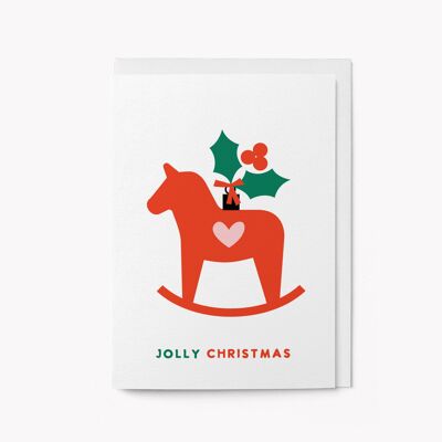 Jolly Christmas - Biglietto di auguri - Biglietto di auguri stagionale