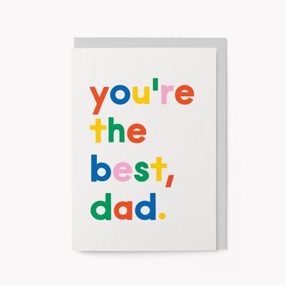 Il miglior papà - Biglietto di auguri