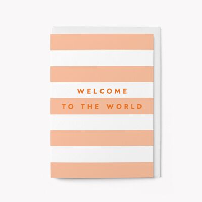 Bienvenue dans le monde - Carte de vœux