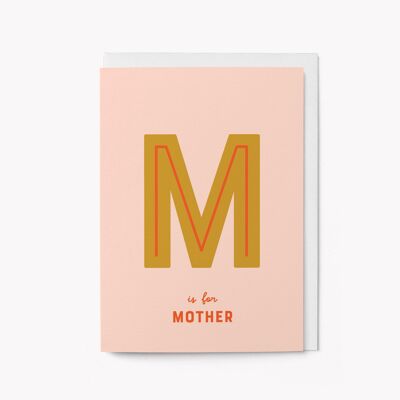 M come Madre - Biglietto per la Festa della Mamma