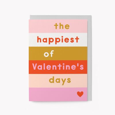 Il più felice dei giorni di San Valentino - Biglietto di auguri