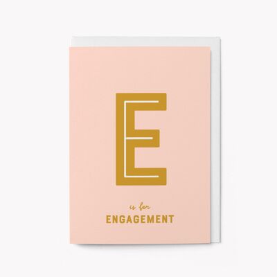 E comme Engagement - Carte de fiançailles