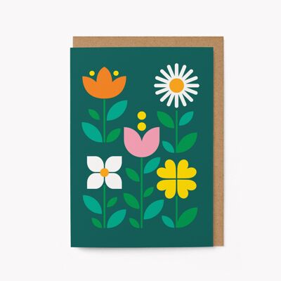 Fleur No 10 - Carte de vœux de tous les jours