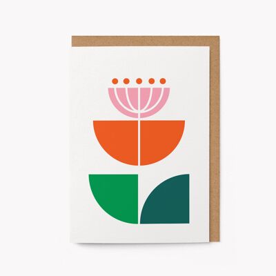 Fleur No 16 - Carte de voeux de tous les jours