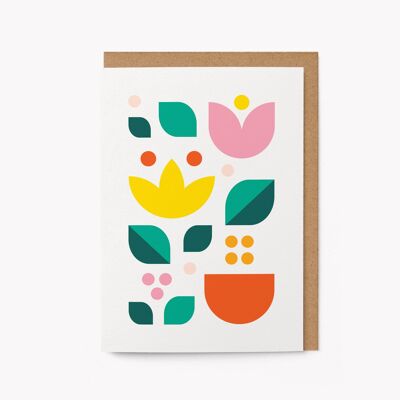 Fleur No 17 - Carte de voeux de tous les jours