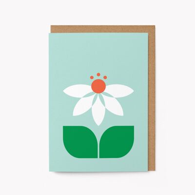 Fleur No 21 - Carte de vœux de tous les jours