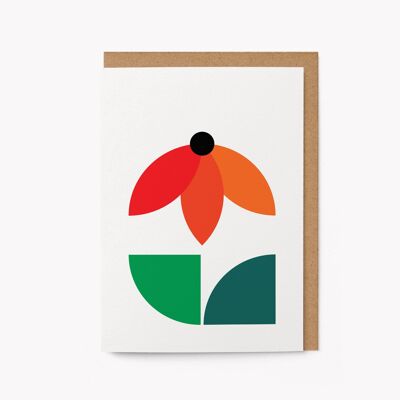 Fleur No 22 - Carte de vœux de tous les jours