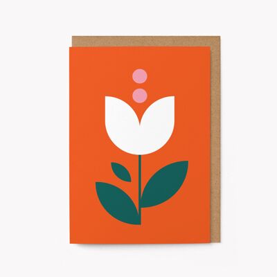 Fleur n°5 - Carte de vœux de tous les jours