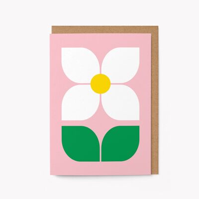 Fleur No 6 - Carte de voeux de tous les jours