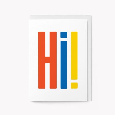 Salut! - Carte de voeux d'amitié
