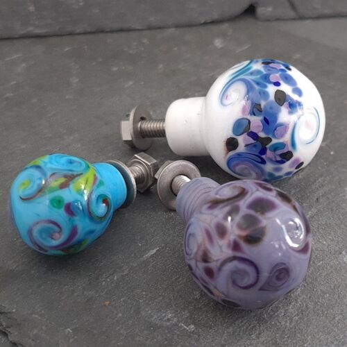Spindrift Drawer Pulls and Door Knobs Small 18mm Tidepool Turquoise
