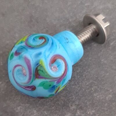 Spindrift Drawer Pulls and Door Knobs Large 25mm Tidepool Turquoise