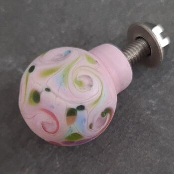 Poignées de tiroir et boutons de porte Spindrift Small 18 mm Thrift Pink 2