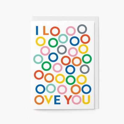 Je t'aime - Carte de voeux