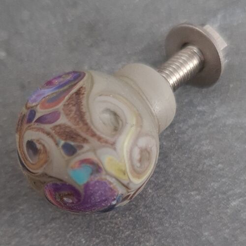 Spindrift Drawer Pulls and Door Knobs Medium 22mm Lowtide Lavender