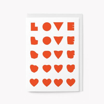 Amour - Carte de voeux
