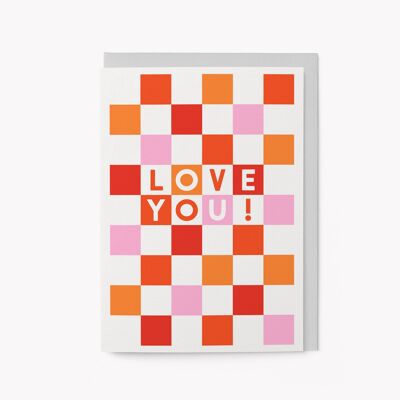 Je t'aime - Carte de vœux