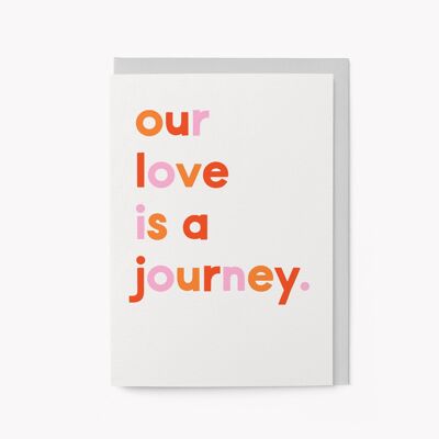 Il nostro amore è un viaggio - Biglietto di auguri