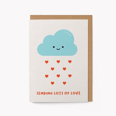 Envoyer beaucoup d'amour - Carte de voeux