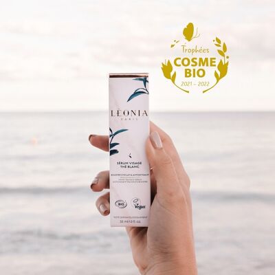 Siero Viso al Tè Bianco - Illuminante e Antiossidante - 🏆 Vincitore del Trofeo Cosmébio