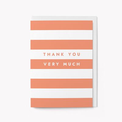 Merci beaucoup - Carte de voeux.