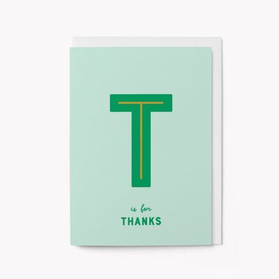 T es de Gracias - Tarjeta de agradecimiento