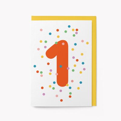 1er anniversaire - Carte de voeux
