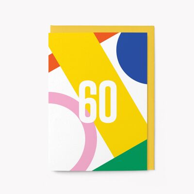 60e anniversaire - Carte de voeux