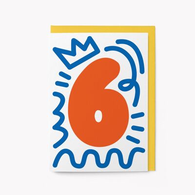 6ème anniversaire - Carte de voeux