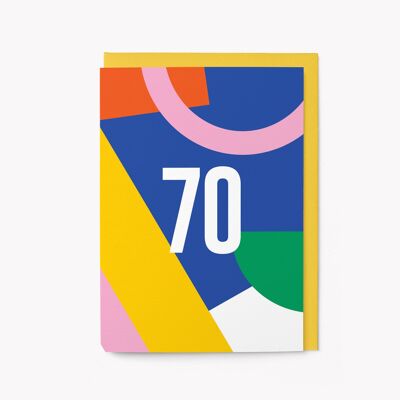 70e anniversaire - Carte de voeux