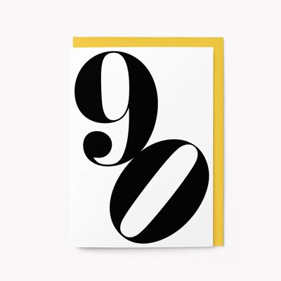 90e anniversaire - Carte de voeux