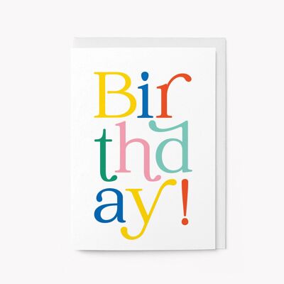 Cumpleaños - Tarjeta de cumpleaños