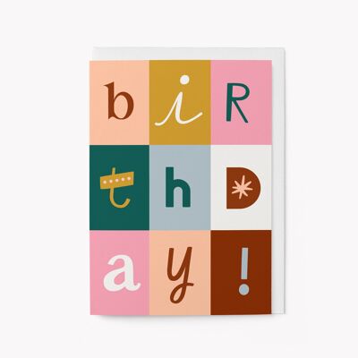 Cumpleaños - Tarjeta de felicitación.