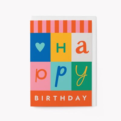 Joyeux anniversaire - Carte de voeux