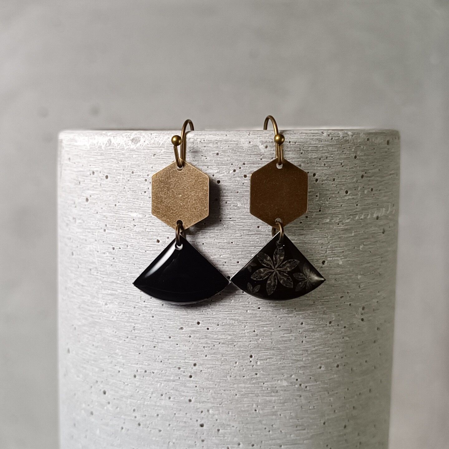 Montbazon reversible earrings – flowers 0804