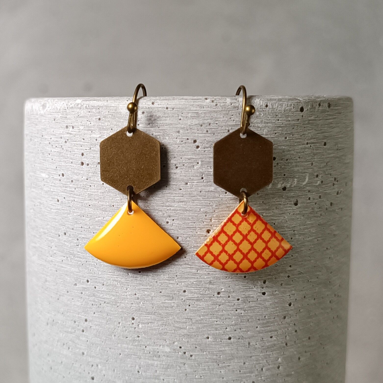 orecchini Montbazon reversibili – motivo grafico 1011