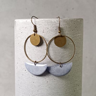 boucles d’oreilles Cheverny – motif floral 0730