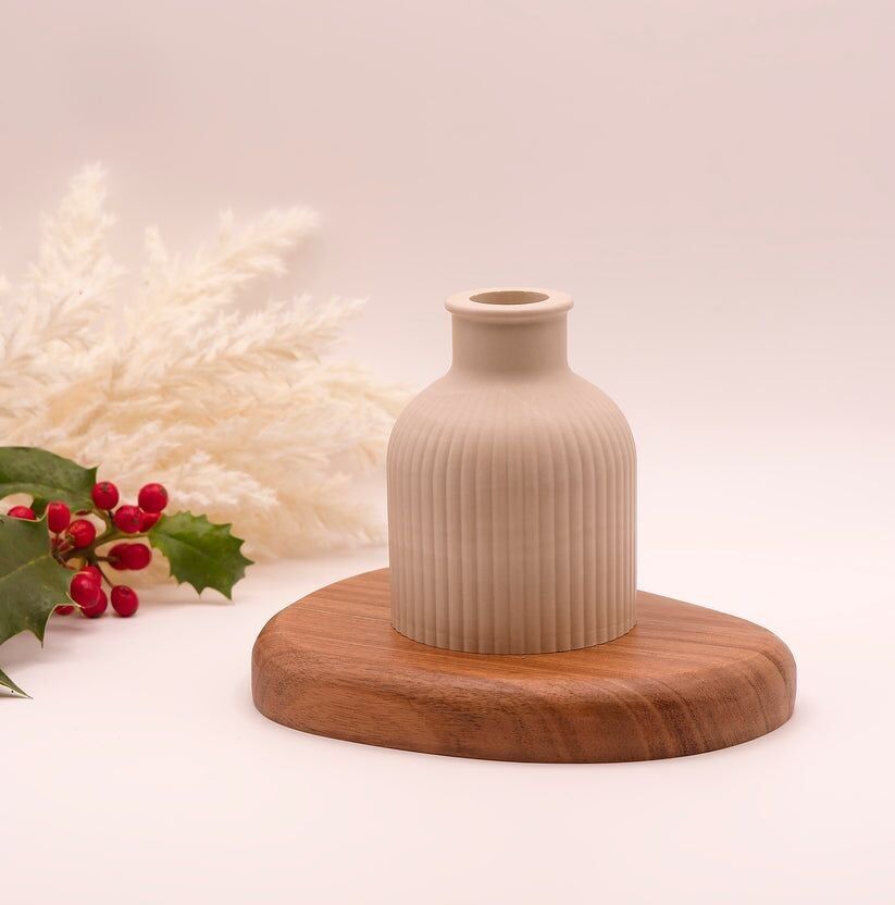 Jesmonite vase - Amalia - Beige
