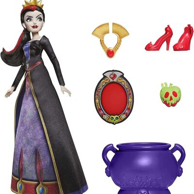 HASBRO - Disney Villains, Evil Queen Fashion Doll, Accessories and Removable Outfit, Disney Princesses for Children, Ages 5 and Up