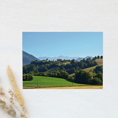 Cartolina fotografica dei Pirenei: Valle di Ossau (busta inclusa)
