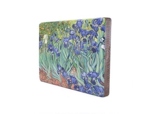 Reproduction on ecological wood, 30x19cm, Irises, van Gogh