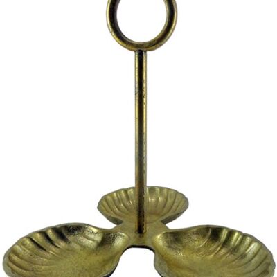 Serving Dish Nuts - Brass Antique - Cashew