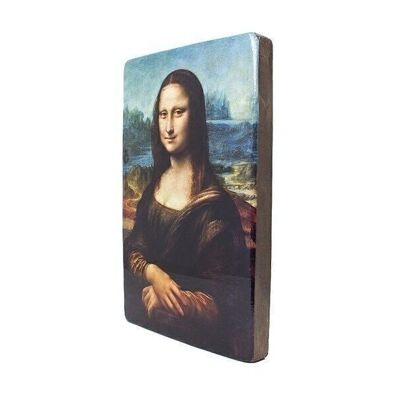 Riproduzione su legno ecologico, 26x19cm, Monna Lisa, Da Vinci