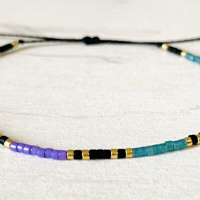 Bracciale regolabile Miyuki Bead in nylon, seme 113