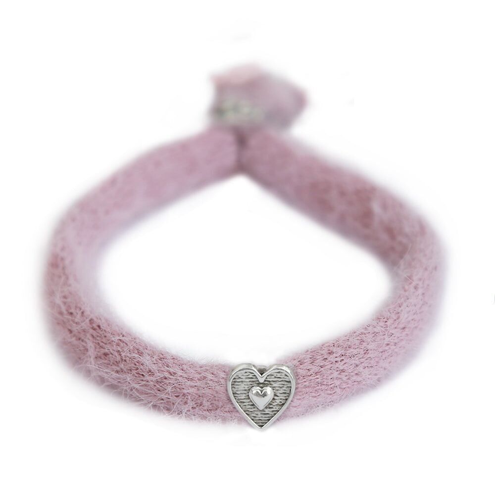 Bracciale soffice lavanda in argento