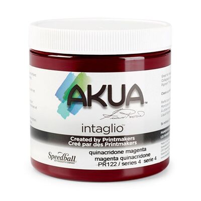 Tinta de impresión a base de agua Speedball Intaglio, magenta quinacridona, 8 oz