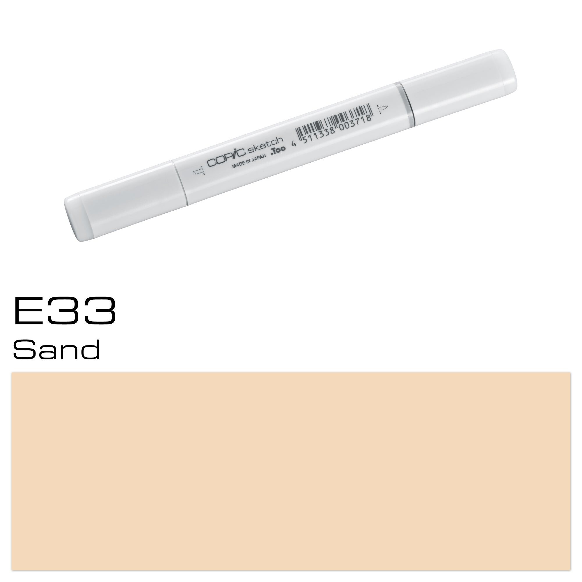 COPIC Sketch Coloured Marker Pen - (E-33) Sand, For Art & Crafts, Colouring, Graphics, Highlighter, Design, Anime, Professional & Beginners, Art Supplies & Colouring Books