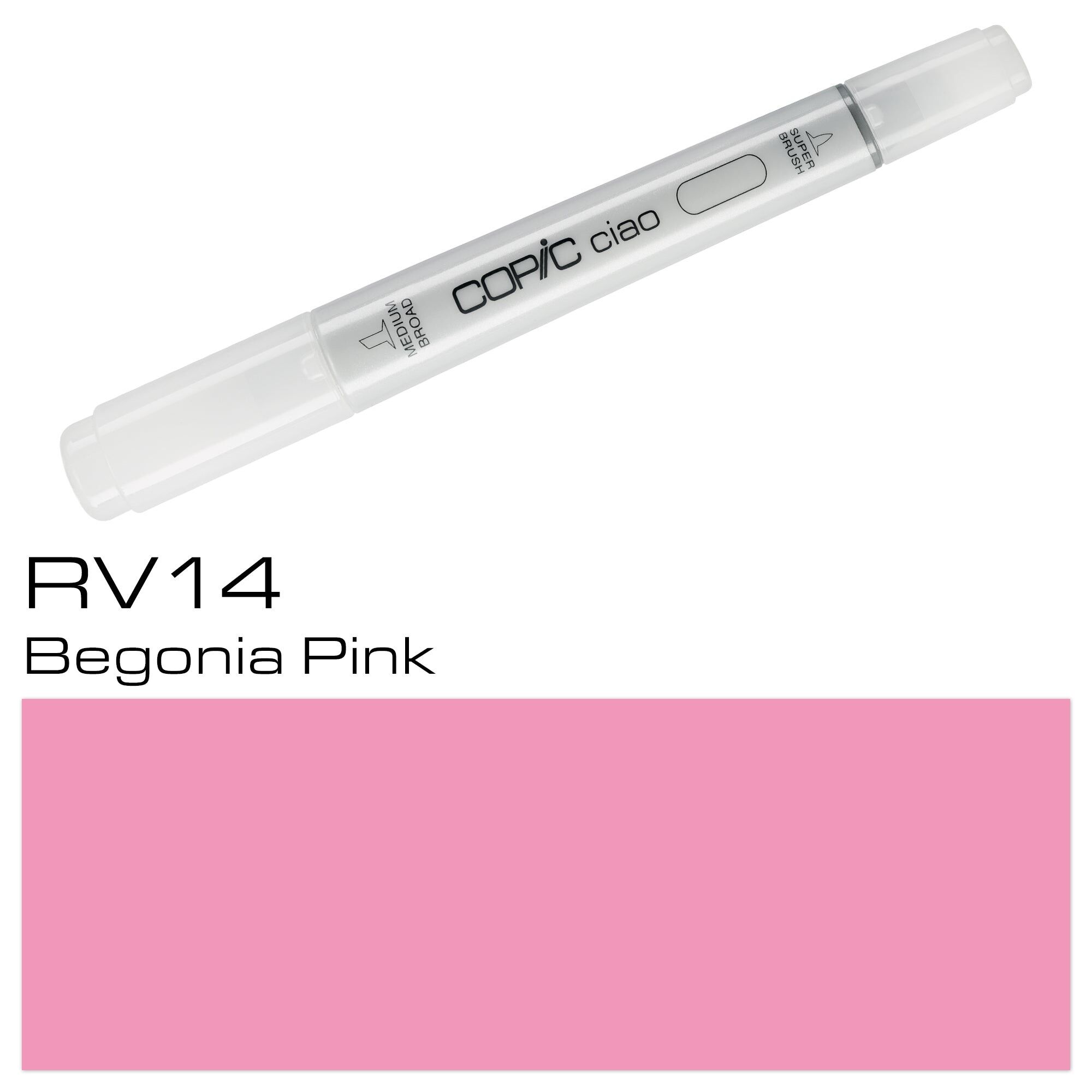 COPIC Ciao Farbmarker - (RV-14) Begonia Pink, für Kunst & Handwerk, Ausmalen, Grafiken, Textmarker, Design, Anime, Profis & Anfänger, Künstlerbedarf & Malbücher
